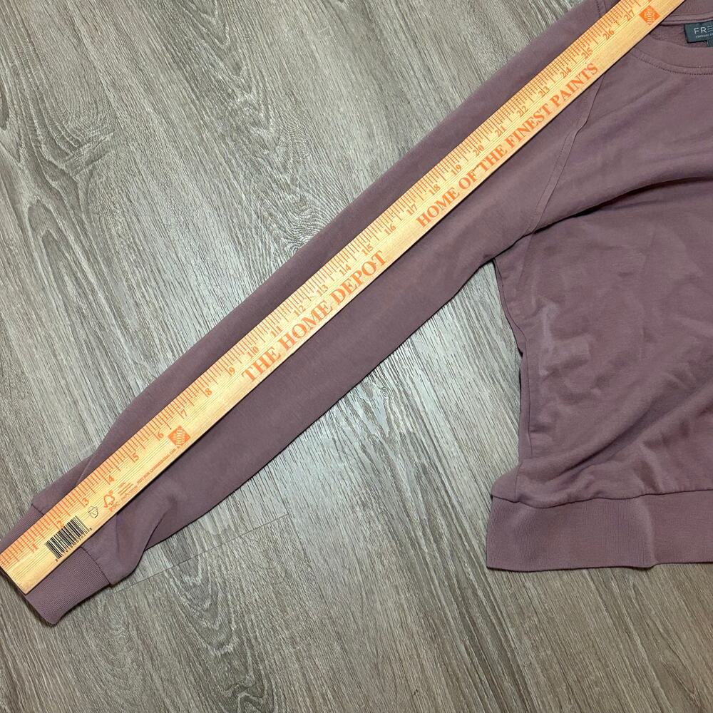 Free Fly Womens Sweatshirt Sz S Bamboo Fleece Crewneck Mauve Purple Pullover - Picture 5 of 9